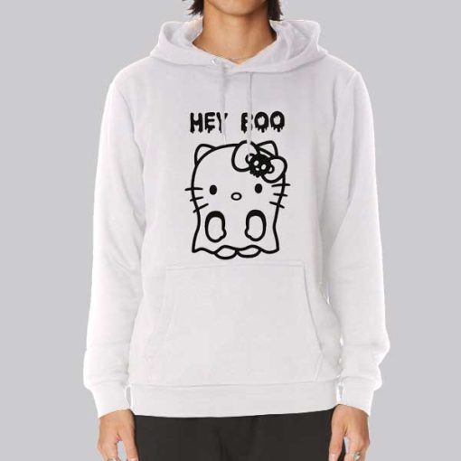 Ghost Hello Kitty Hey Boo Hoodie