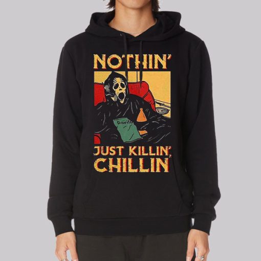 Ghostface Chillin Killin Vintage Hoodie