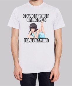 Go Work Your Cringe 9 5 Anime Hoodie 3