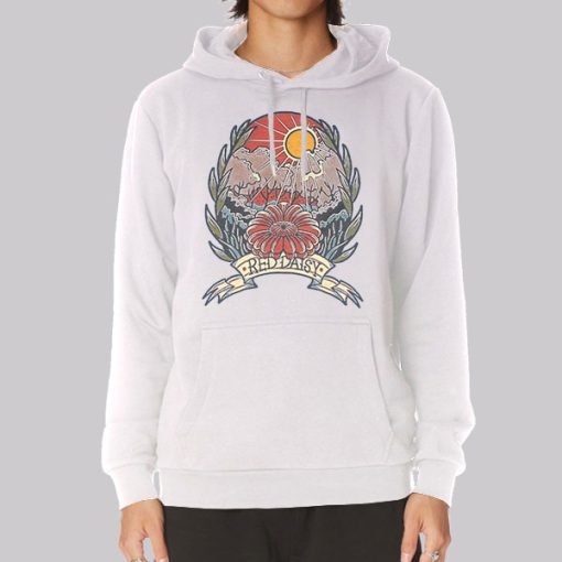 Good Vibes Billy Strings Red Daisy Hoodie