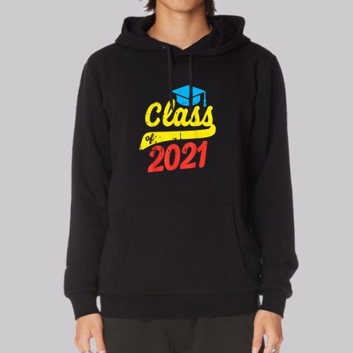 Graduation Hat Class of 2021 Hoodie