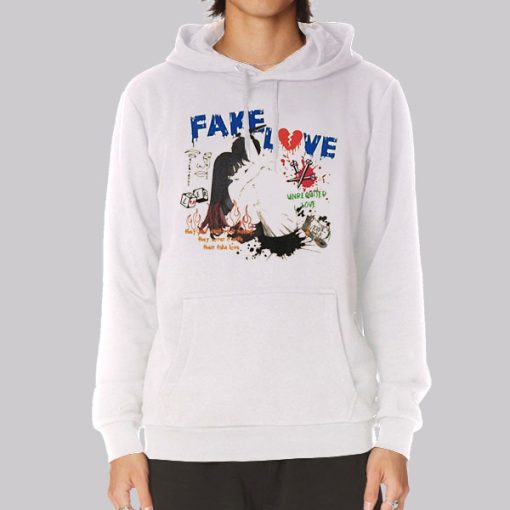 Graphic Anime Flare Fake Love Hoodie