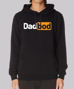 Graphic Black Dad Bod Hoodie
