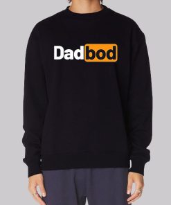 Graphic Black Dad Bod Hoodie
