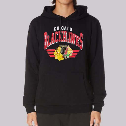 Graphic Chicago Vintage Blackhawks Hoodie