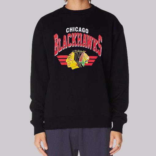 Graphic Chicago Vintage Blackhawks Hoodie