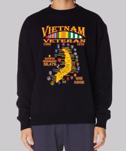 Graphic Maps Veteran Vietnam Hoodie