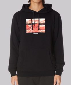 Graphic Mouth off Pleasures Hoodie 4