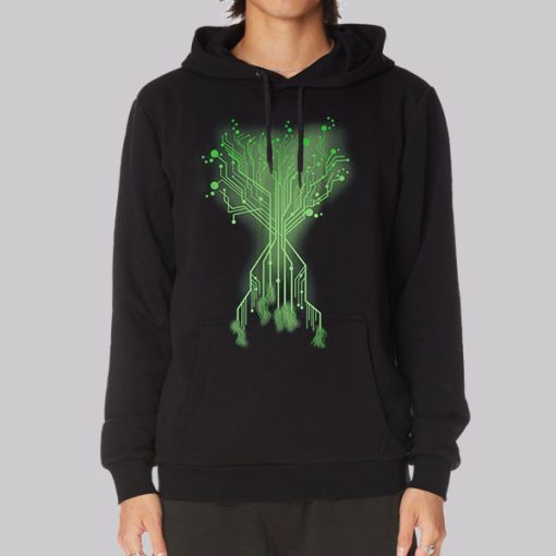 Graphic Nature Tech Circuitree Hoodie