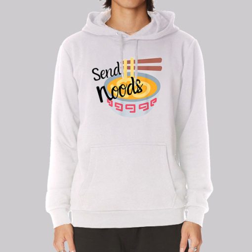 Graphic Ramen Send Noods Hoodie