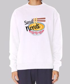 Graphic Ramen Send Noods Hoodie