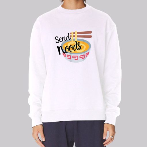 Graphic Ramen Send Noods Hoodie