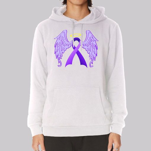 Graphic Ribbon Wings for Life Hoodie