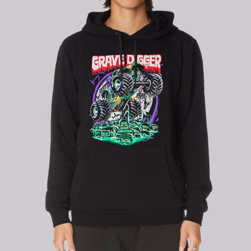 Graveyard Monster Truck Grave Digger Hoodie