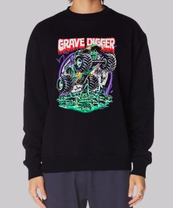 Graveyard Monster Truck Grave Digger Hoodie