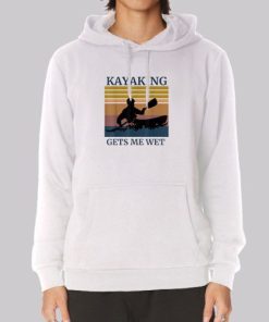 Halloween Kayaking Gets Me Wet Hoodie 4