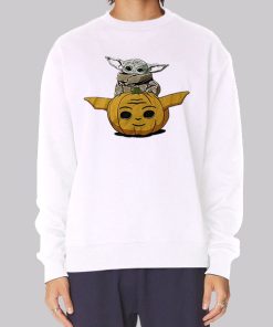 Halloween Star Wars Baby Yoda Pumpkin Hoodie