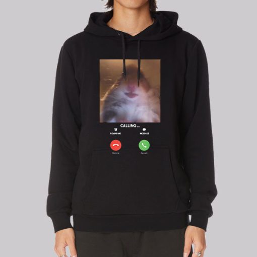 Hamster Staring at Camera Hoodie