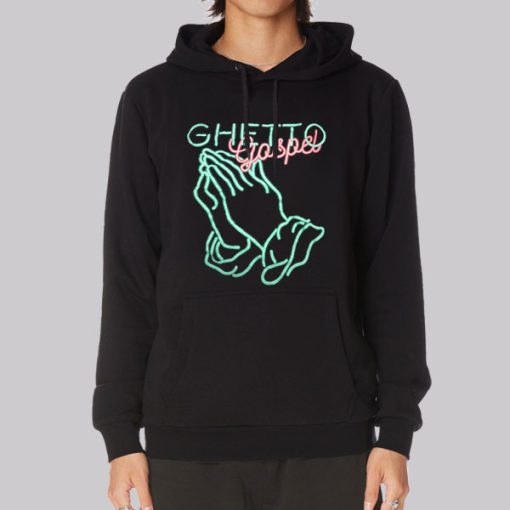 Hands Pray Gospel Ghetto Hoodie