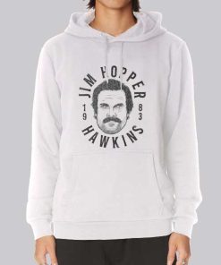 Hawkins 80s Stranger Things Hopper Hoodie Hawkins 80s Stranger Things Hopper Hoodie