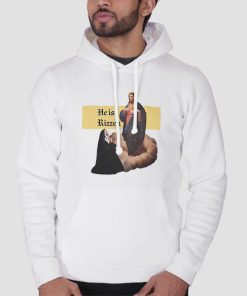 He Has Rizzen Jesus Hoodie He Has Rizzen Jesus Hoodie