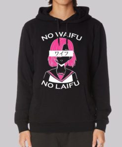 Hentai Merch No Waifu No Laifu Hoodie 4