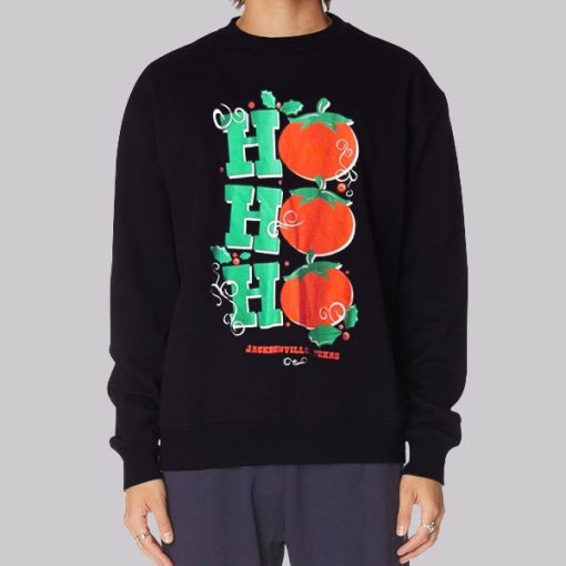 Ho Ho the Mistletoe Printed Hoodie