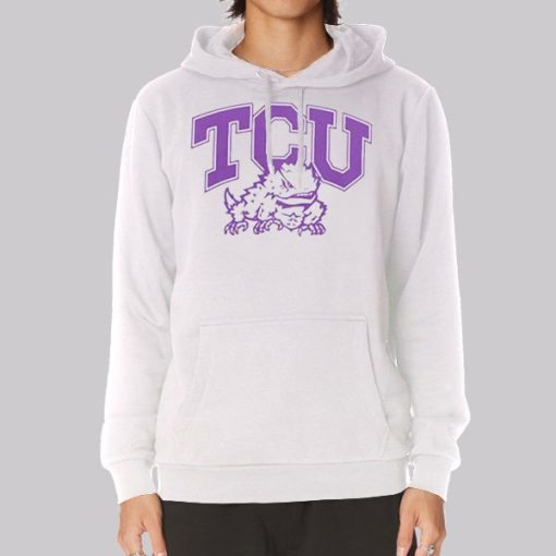 Horned Frogs Initials Mascot Tcu Hoodie