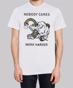 Horror Art Nobody Cares Work Harder Hoodie 3