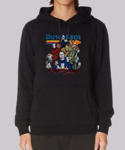 Horror Characters Dutch Bros Halloween Hoodie 3 Horror Characters Dutch Bros Halloween Hoodie 4