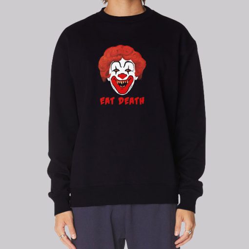 Horror Clown Eat Death Hoodie