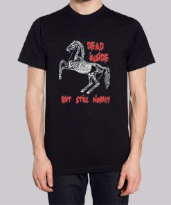 Horse Dead Inside but Still Horny Hoodie 3