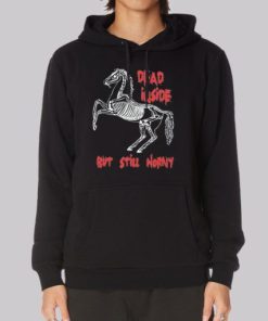 Horse Dead Inside but Still Horny Hoodie 4