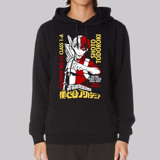 Hot Shoto Todoroki Anime Character Hoodie