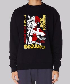 Hot Shoto Todoroki Anime Character Hoodie