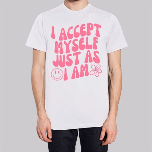 I Accept Myself Aesthetic Back Printed Hoodie