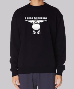 I Beat Anorexia Guy Cartoon Hoodie