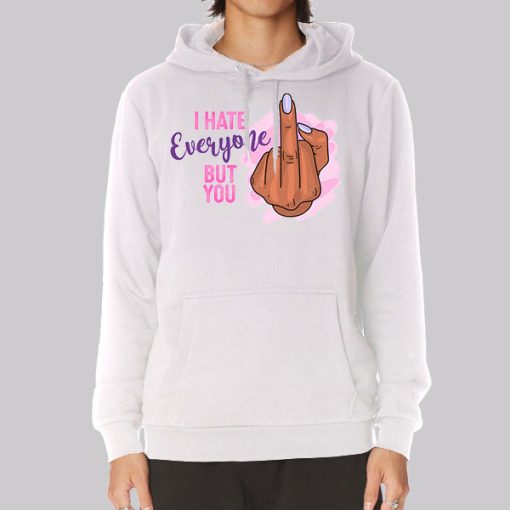 I Hate Everyone Fuck You in Polish Hoodie