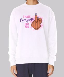 I Hate Everyone Fuck You in Polish Hoodie