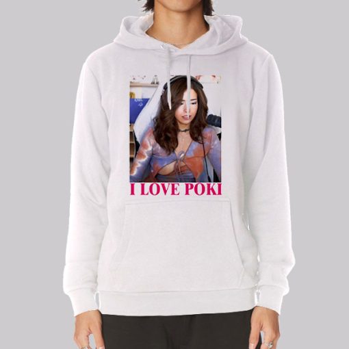 I Love Poki Pokimane Open Hoodie