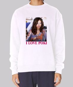 I Love Poki Pokimane Open Hoodie