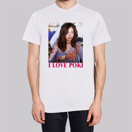 I Love Poki Pokimane Open Hoodie