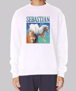 I Met Lil Sebastian Horse Poster Hoodie