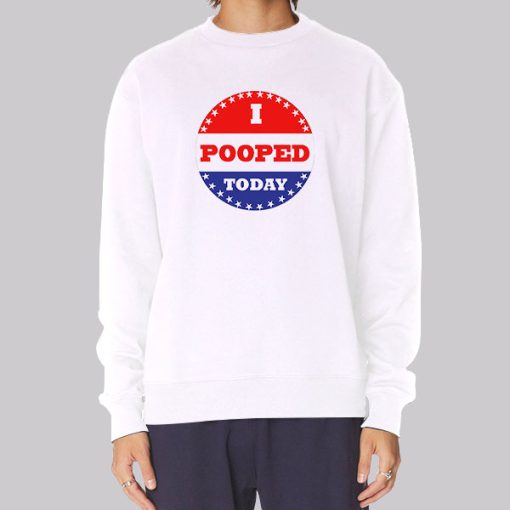 I Pooped Today American Flag Hoodie