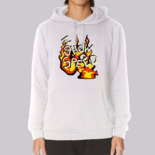 I Show Speed Fire Graphic Hoodie