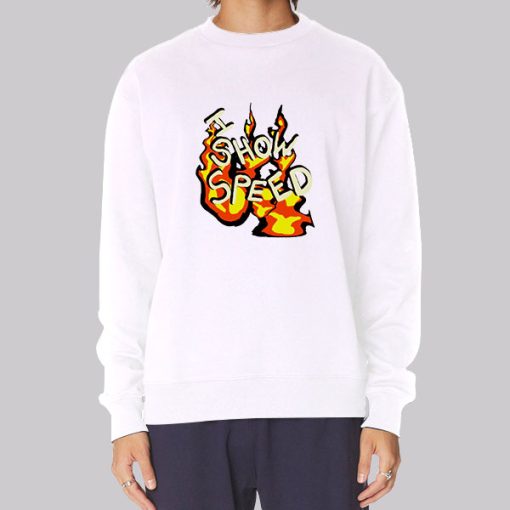 I Show Speed Fire Graphic Hoodie