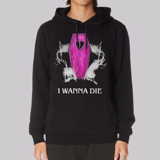 I Wanna Die Nessa Barrett Mesh Hoodie