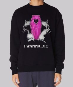 I Wanna Die Nessa Barrett Mesh Hoodie