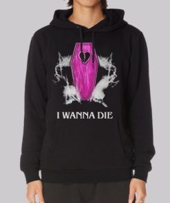 I Wanna Die Nessa Barrett Mesh Hoodie 4