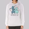 Illustration Happy Mothers Day Elephant Hoodie